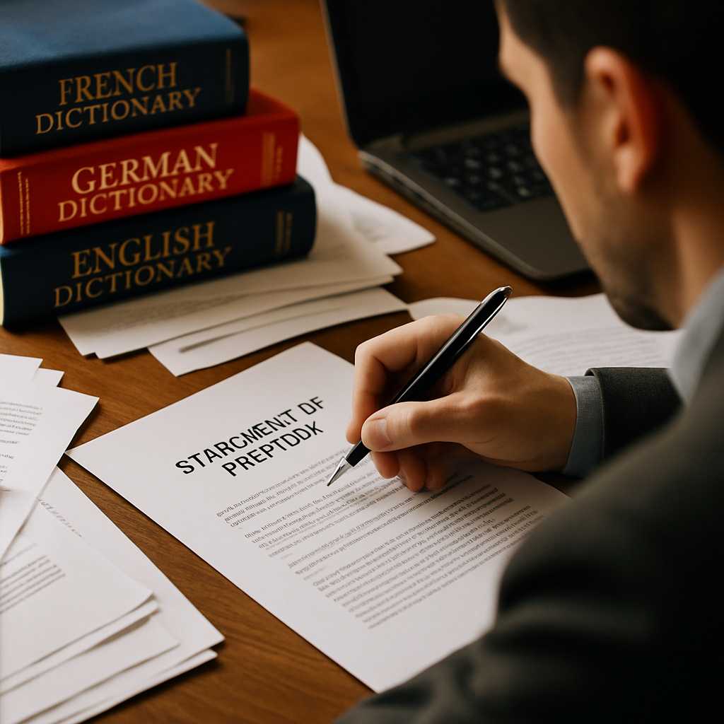 featured checklist for statement of purpose translation