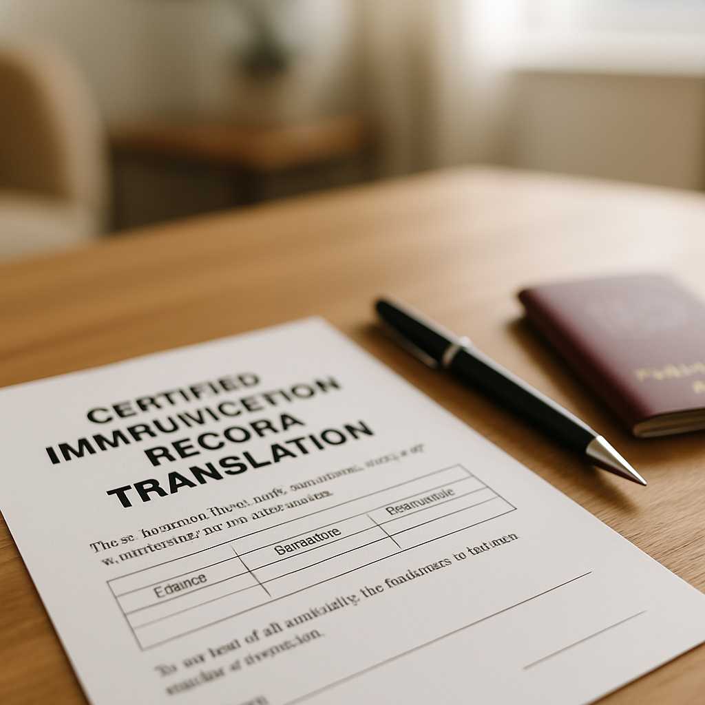 featured what should a certified immunisation record translation include